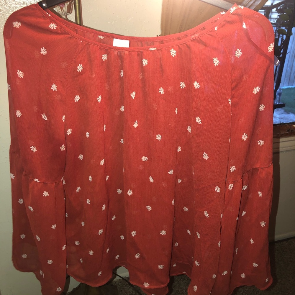 Plus size floral blouse
